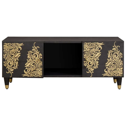 vidaXL Coffee Table Black 100 x 54 x 40 cm Solid Mango Wood