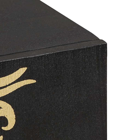 vidaXL Sideboard with Shelf Black 90 x 33 x 75 cm Solid Mango Wood