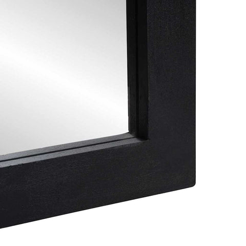 vidaXL Bathroom Mirror with Mirror Black and Silver 70 x 50 x 2.5 cm