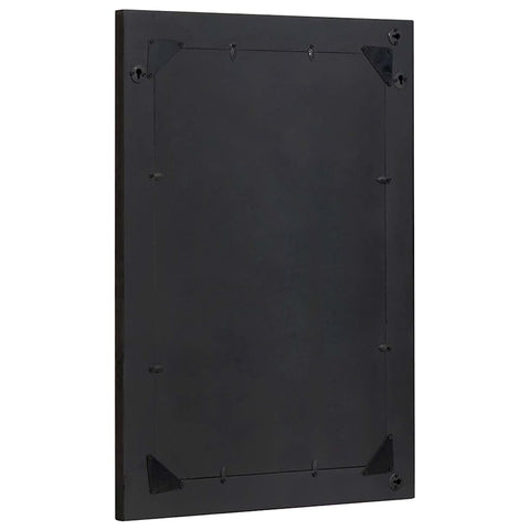 vidaXL Bathroom Mirror with Mirror Black and Silver 70 x 50 x 2.5 cm