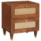 vidaXL Bedside Tables with Drawer 40 x 33.5 x 46 cm