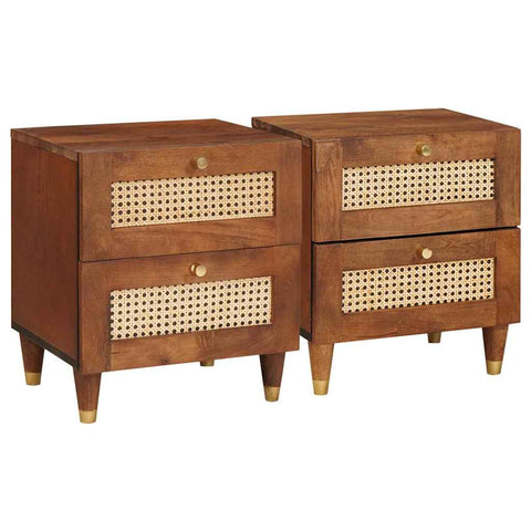 vidaXL Bedside Tables with Drawer 2 pcs 40 x 33.5 x 46 cm