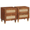 vidaXL Bedside Tables with Drawer 2 pcs 40 x 33.5 x 46 cm