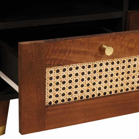 vidaXL Media Storage Cabinets & Racks Brown 70 x 33.5 x 46 cm