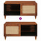 vidaXL Coffee Tables Brown 80 x 50 x 40 cm Cane and solid mango wood
