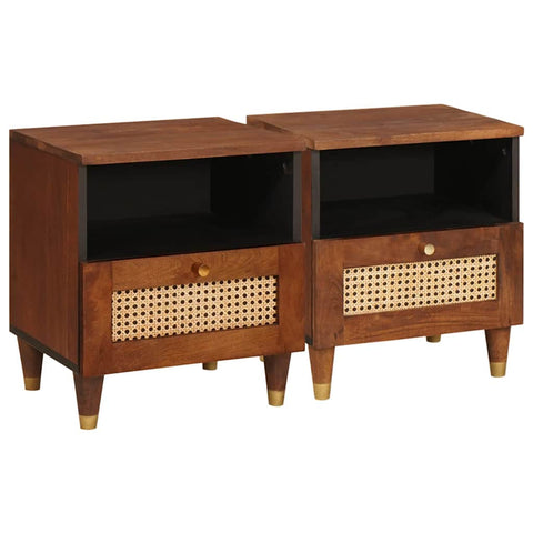 vidaXL Bedside Tables with Drawer 2 pcs 40 x 33 x 46 cm
