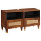 vidaXL Bedside Tables with Drawer 2 pcs 40 x 33 x 46 cm