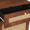 vidaXL Bedside Tables Brown 50 x 33 x 60 cm Cane and solid mango wood