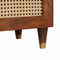 vidaXL Bedside Tables Brown 50 x 33 x 60 cm Cane and solid mango wood
