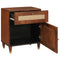 vidaXL Bedside Tables Brown 50 x 33 x 60 cm Cane and solid mango wood