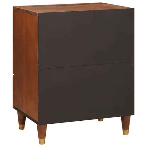 vidaXL Bedside Tables Brown 50 x 33 x 60 cm Cane and solid mango wood