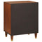 vidaXL Bedside Tables Brown 50 x 33 x 60 cm Cane and solid mango wood