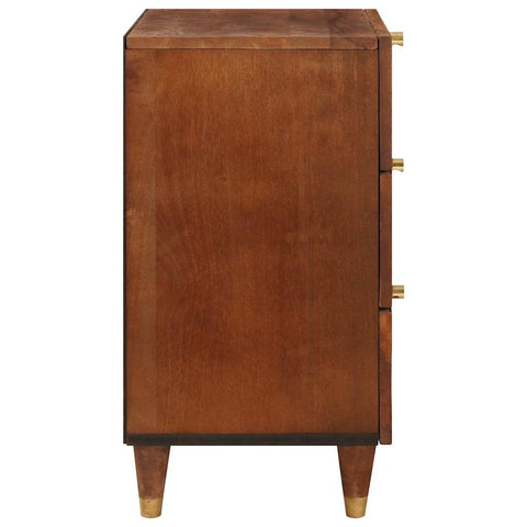 vidaXL Bedside Tables Brown 50 x 33 x 60 cm Cane and solid mango wood