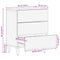vidaXL Bedside Tables Brown 50 x 33 x 60 cm Cane and solid mango wood