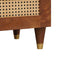vidaXL Bedside Tables Brown 50 x 33 x 60 cm Cane and solid mango wood