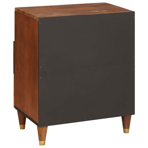 vidaXL Bedside Tables Brown 50 x 33 x 60 cm Cane and solid mango wood