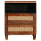 vidaXL Bedside Tables Brown 50 x 33 x 60 cm Cane and solid mango wood