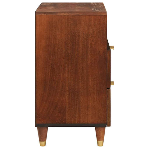 vidaXL Bedside Tables Brown 50 x 33 x 60 cm Cane and solid mango wood