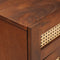 vidaXL Bedside Tables Brown 50 x 33 x 60 cm Cane and solid mango wood