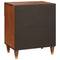 vidaXL Bedside Tables Brown 50 x 33 x 60 cm Cane and solid mango wood