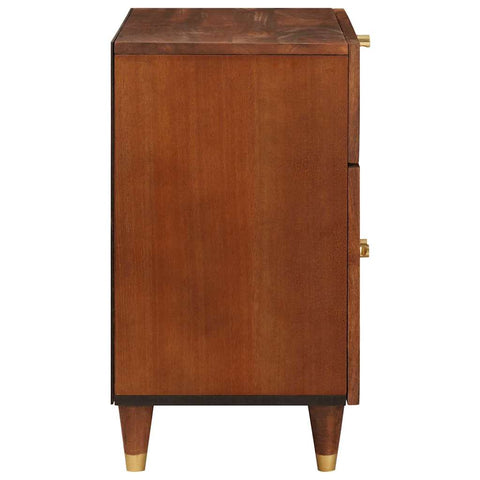 vidaXL Bedside Tables Brown 50 x 33 x 60 cm Cane and solid mango wood