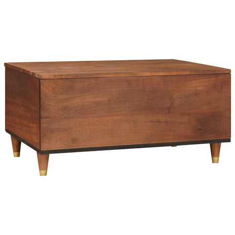 vidaXL Coffee Tables Brown 80 x 54 x 40 cm Cane and solid mango wood
