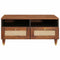 vidaXL Coffee Tables Brown 80 x 54 x 40 cm Cane and solid mango wood