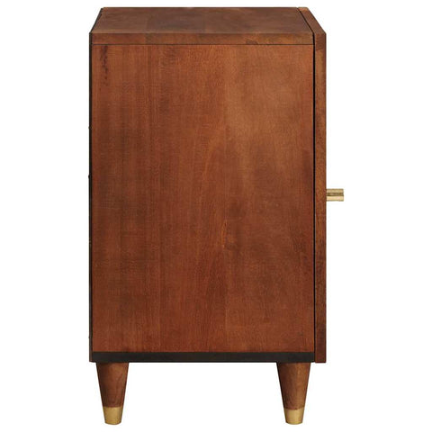 vidaXL Bathroom Cabinet with Shelf with Door Brown 38 x 33.5 x 58 cm