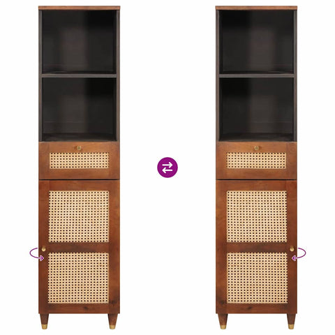 vidaXL Sideboard with Drawer with Shelf Brown 38 x 33.5 x 160 cm