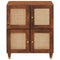 vidaXL Sideboard Brown 60 x 33.5 x 75 cm Cane and solid mango wood