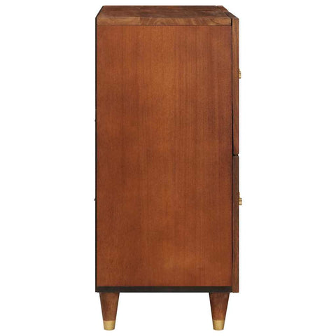vidaXL Sideboard Brown 60 x 33.5 x 75 cm Cane and solid mango wood