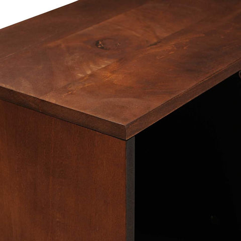 vidaXL Sideboard Brown 80 x 33.5 x 75 cm Cane and solid mango wood