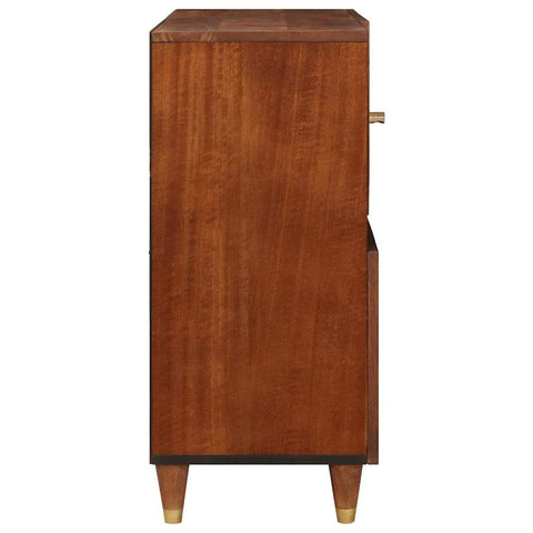 vidaXL Sideboard Brown 80 x 33.5 x 75 cm Cane and solid mango wood