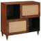 vidaXL Sideboard Brown 80 x 33.5 x 75 cm Cane and solid mango wood