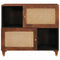 vidaXL Sideboard Brown 80 x 33.5 x 75 cm Cane and solid mango wood