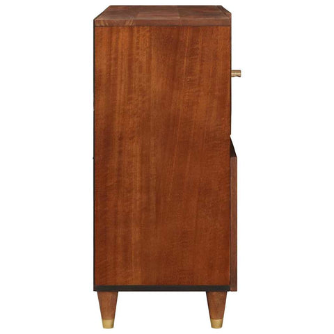 vidaXL Sideboard Brown 80 x 33.5 x 75 cm Cane and solid mango wood