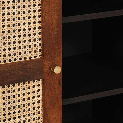 vidaXL Media Storage Cabinets & Racks Brown 90 x 33.5 x 75 cm