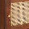 vidaXL High board Brown 40 x 33.5 x 110 cm Cane and solid mango wood