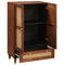 vidaXL Media Storage Cabinets & Racks Brown 60 x 33.5 x 100 cm