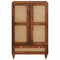 vidaXL Media Storage Cabinets & Racks Brown 60 x 33.5 x 100 cm