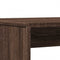 vidaXL 3 Piece Dining Table and Bench set Brown Oak Engineered Wood