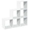 vidaXL Room Divider Bookcase 3-Tier White 99x29x99 cm Engineered Wood