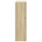 vidaXL Room Divider Bookcase 3-Tier Sonoma Oak 99x29x99 cm Engineered Wood