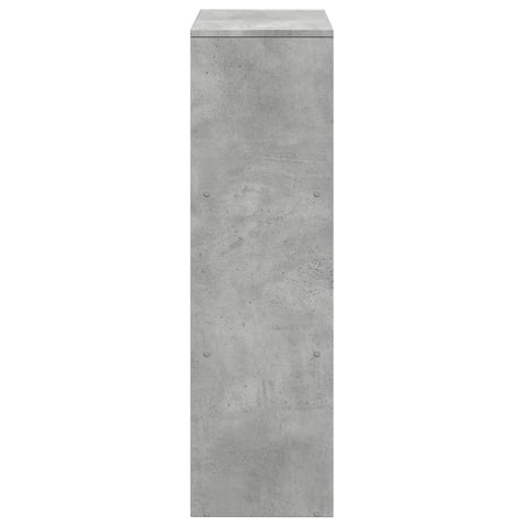 vidaXL Room Divider Bookcase 3-Tier Concrete Grey 99x29x99 cm Engineered Wood