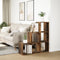 vidaXL Room Divider Bookcase 3-Tier Smoked Oak 99x29x99 cm Engineered Wood