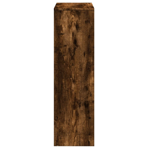 vidaXL Room Divider Bookcase 3-Tier Smoked Oak 99x29x99 cm Engineered Wood