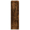 vidaXL Room Divider Bookcase 3-Tier Smoked Oak 99x29x99 cm Engineered Wood