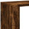 vidaXL Room Divider Bookcase 3-Tier Smoked Oak 99x29x99 cm Engineered Wood