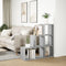 vidaXL Room Divider Bookcase 3-Tier Grey Sonoma 99x29x99 cm Engineered Wood