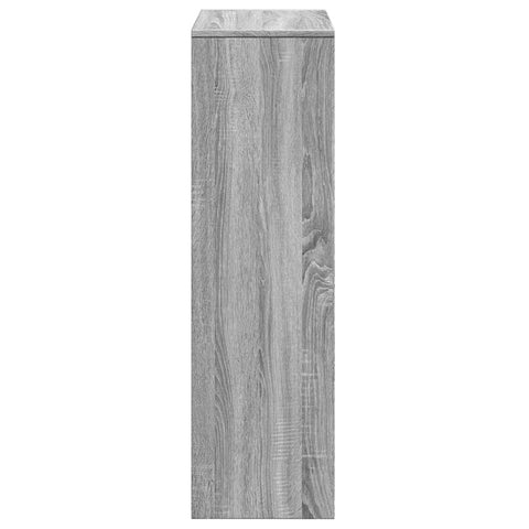 vidaXL Room Divider Bookcase 3-Tier Grey Sonoma 99x29x99 cm Engineered Wood